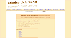 Desktop Screenshot of coloring-pictures.net